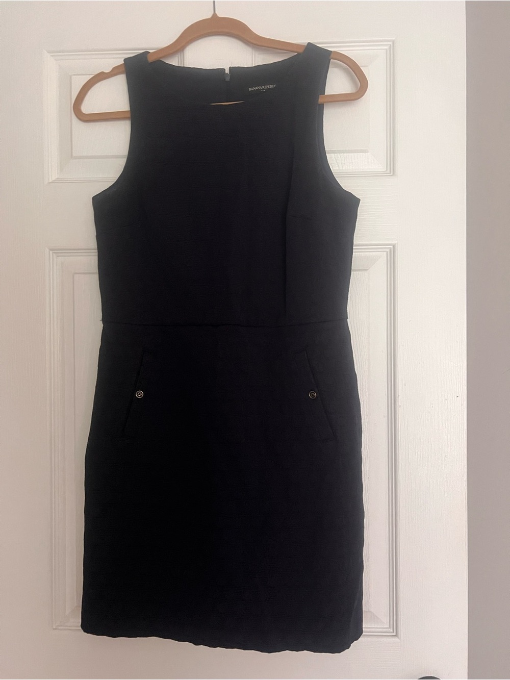 Banana Republic Navy  Sleeveless Mini Shift Dress